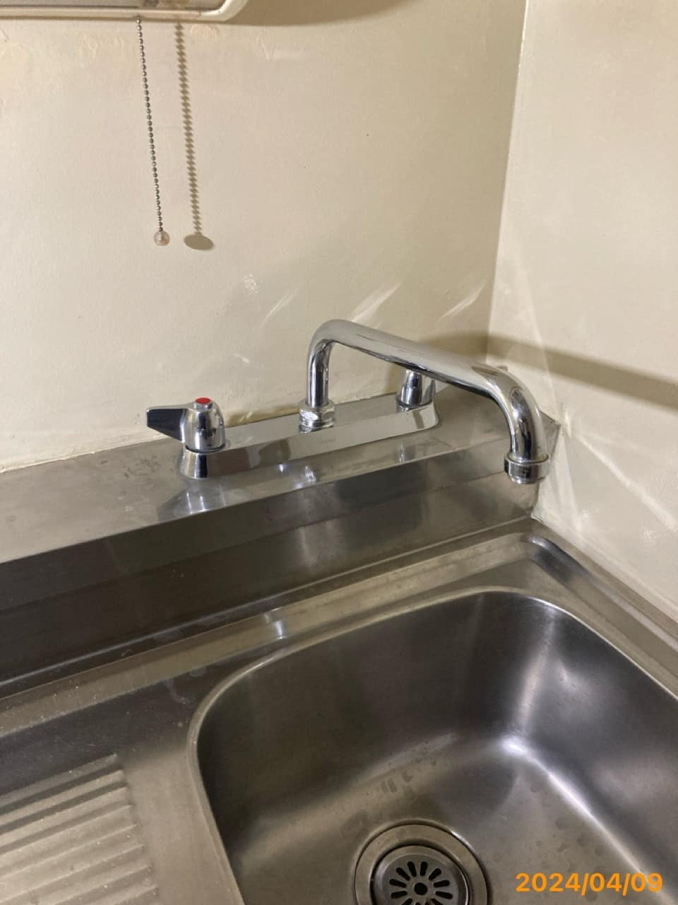 施工前　台所水栓