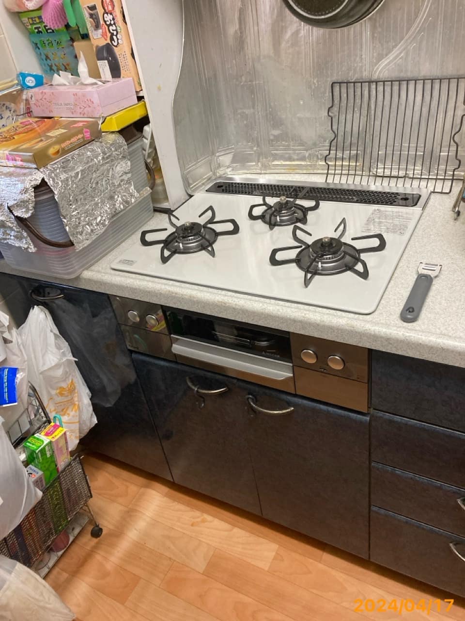施工後　コンロ