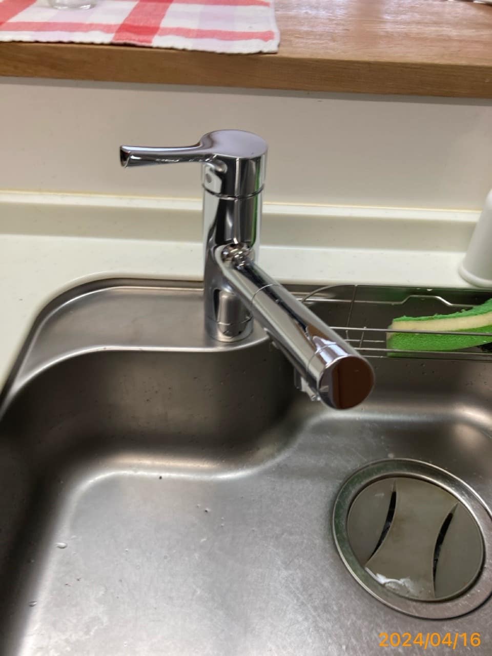 施工後　台所水栓