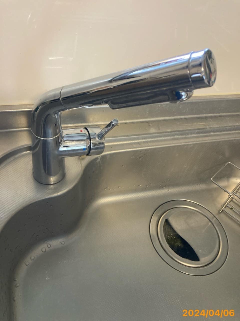 施工前　台所水栓