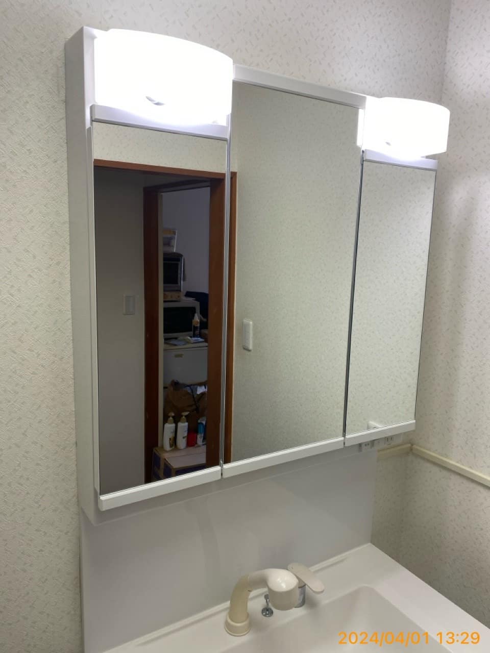 施工後　洗面化粧台
