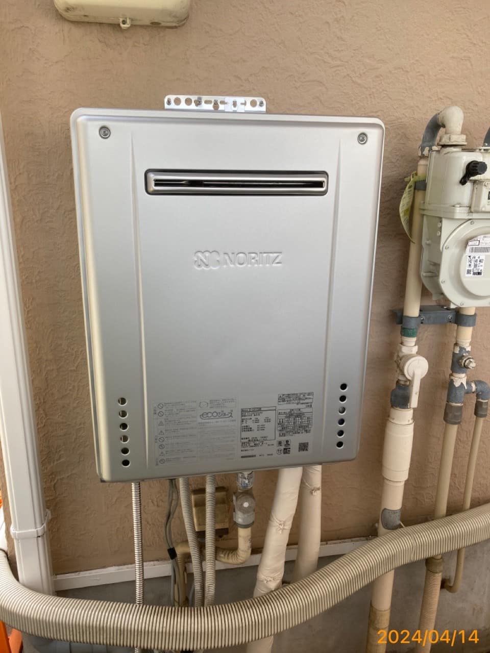 施工後　給湯器