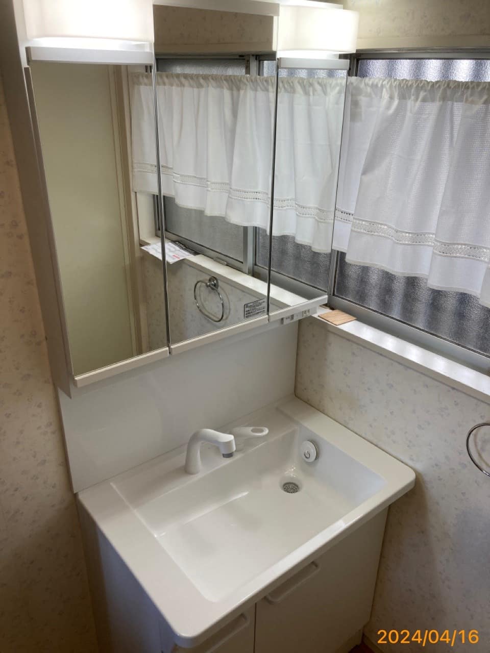 施工後　洗面化粧台