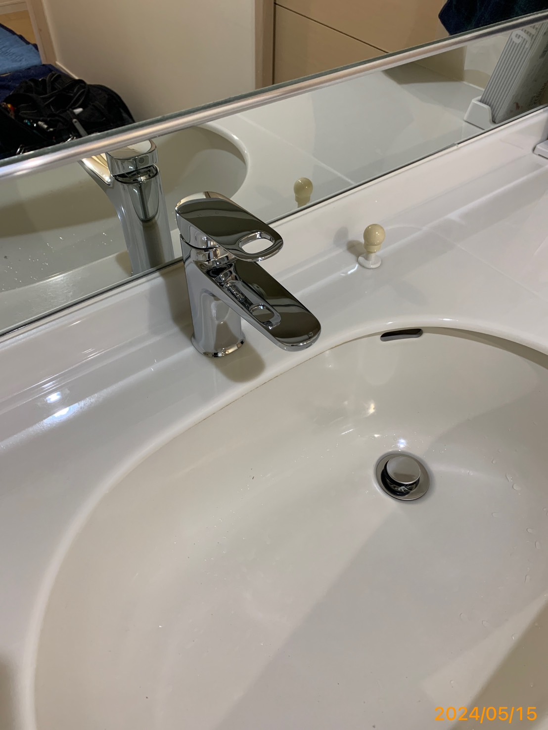 施工後　洗面水栓