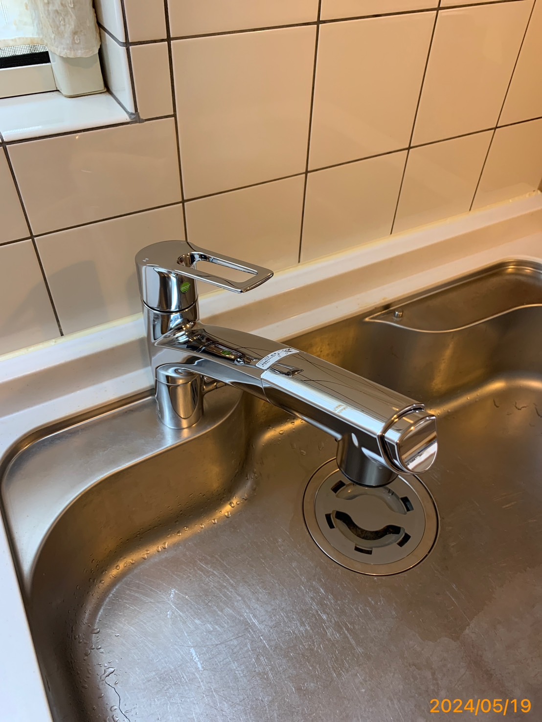 施工後　台所水栓