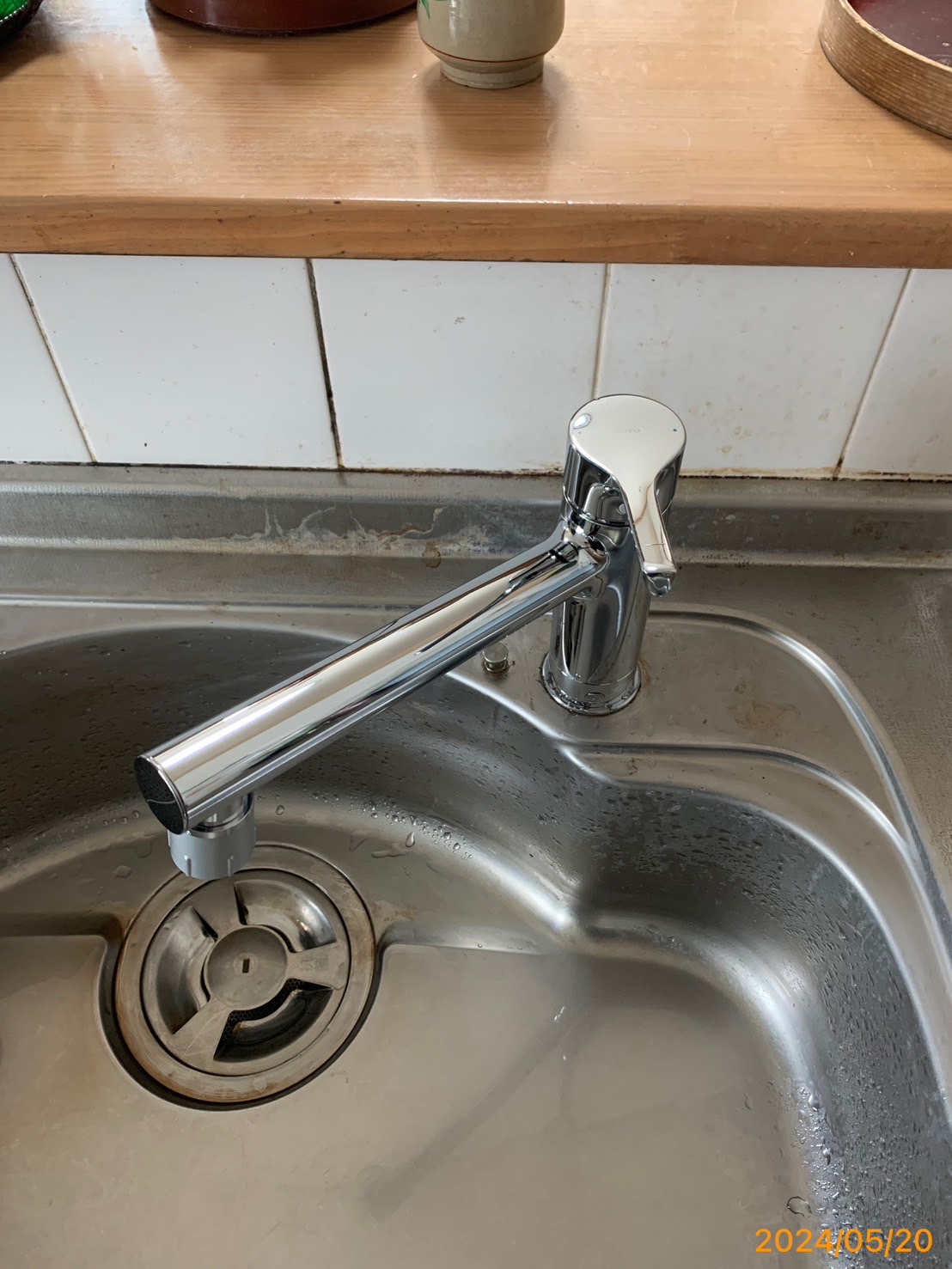 施工後　台所水栓