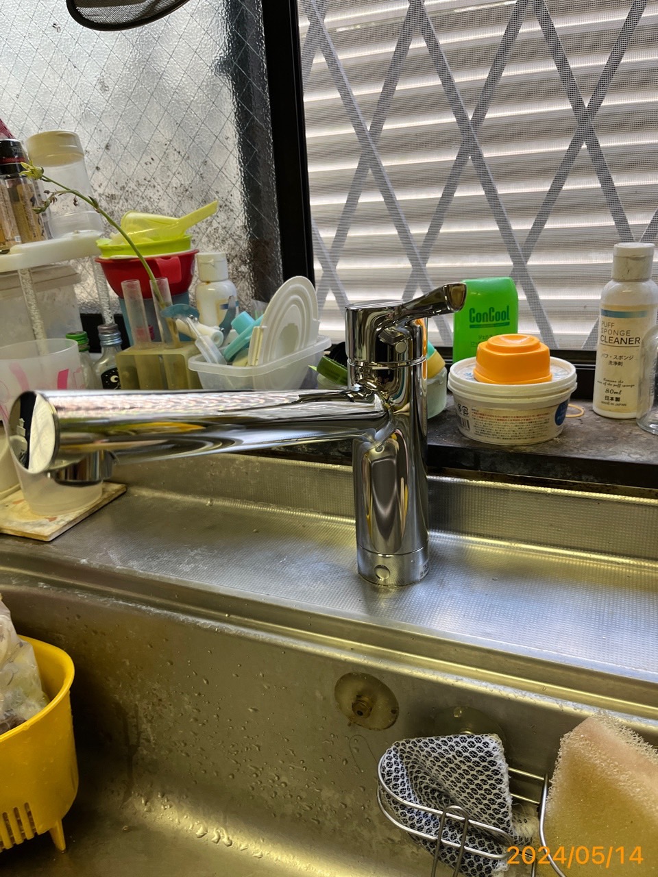 施工後　台所水栓
