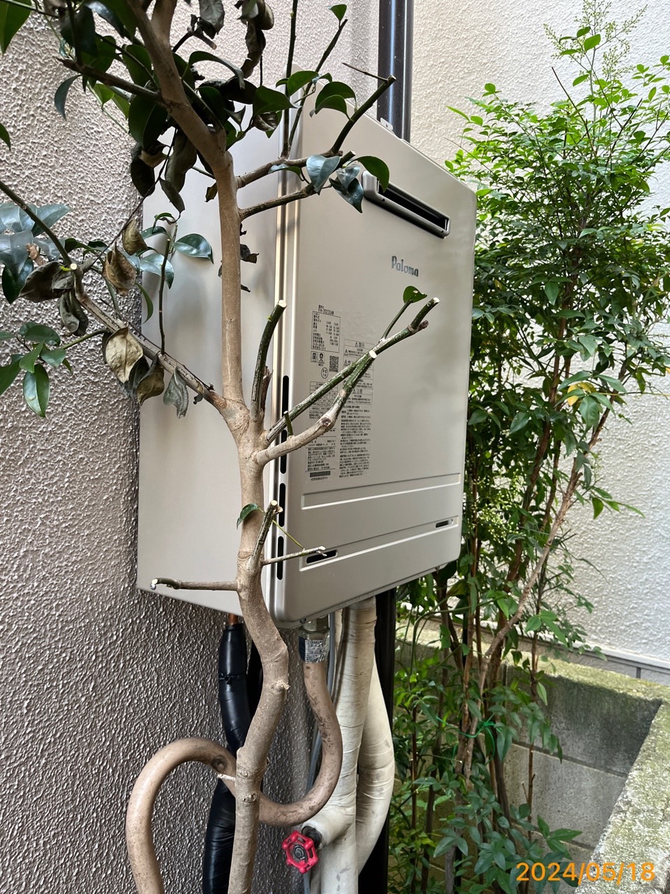 施工後　給湯器