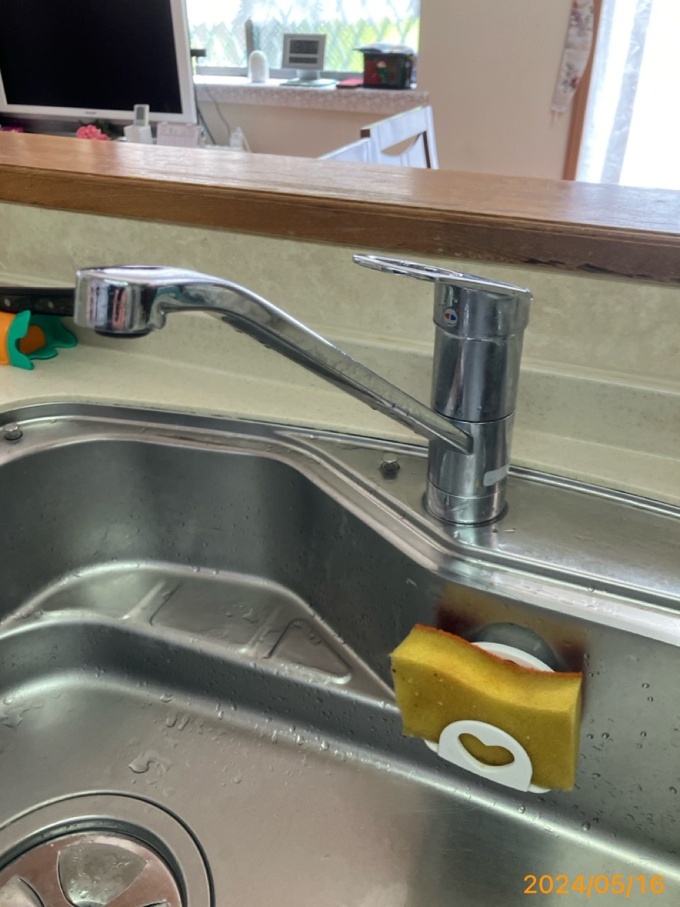 施工前　台所水栓