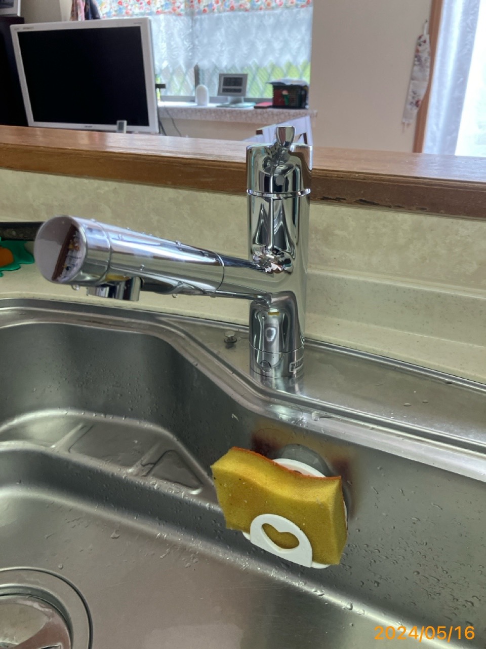 施工後　台所水栓