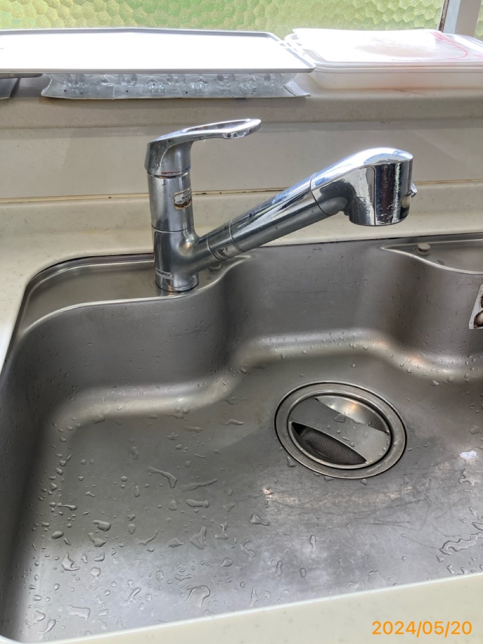 施工前　台所水栓
