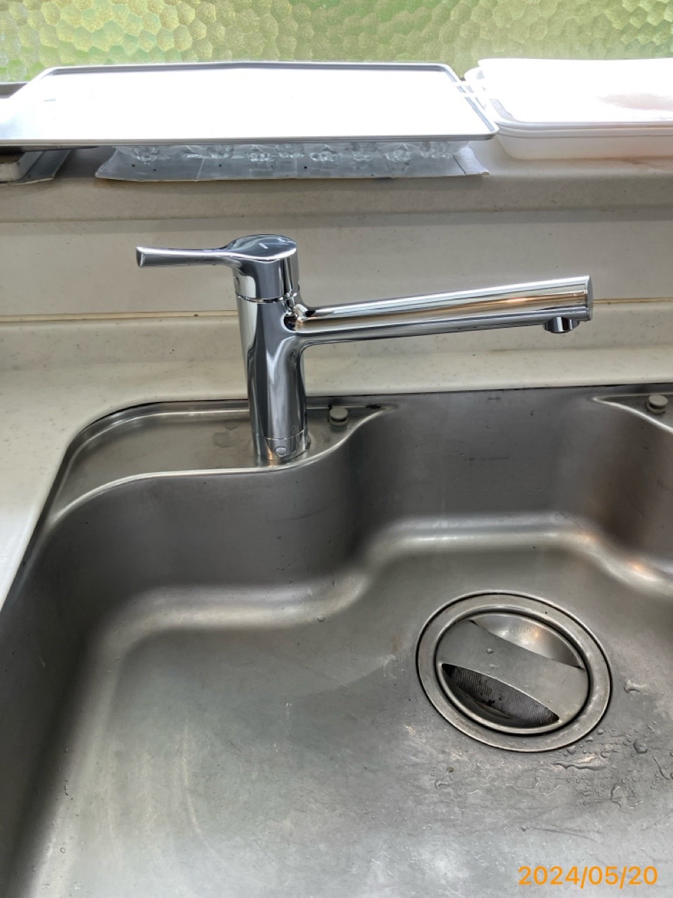 施工後　台所水栓