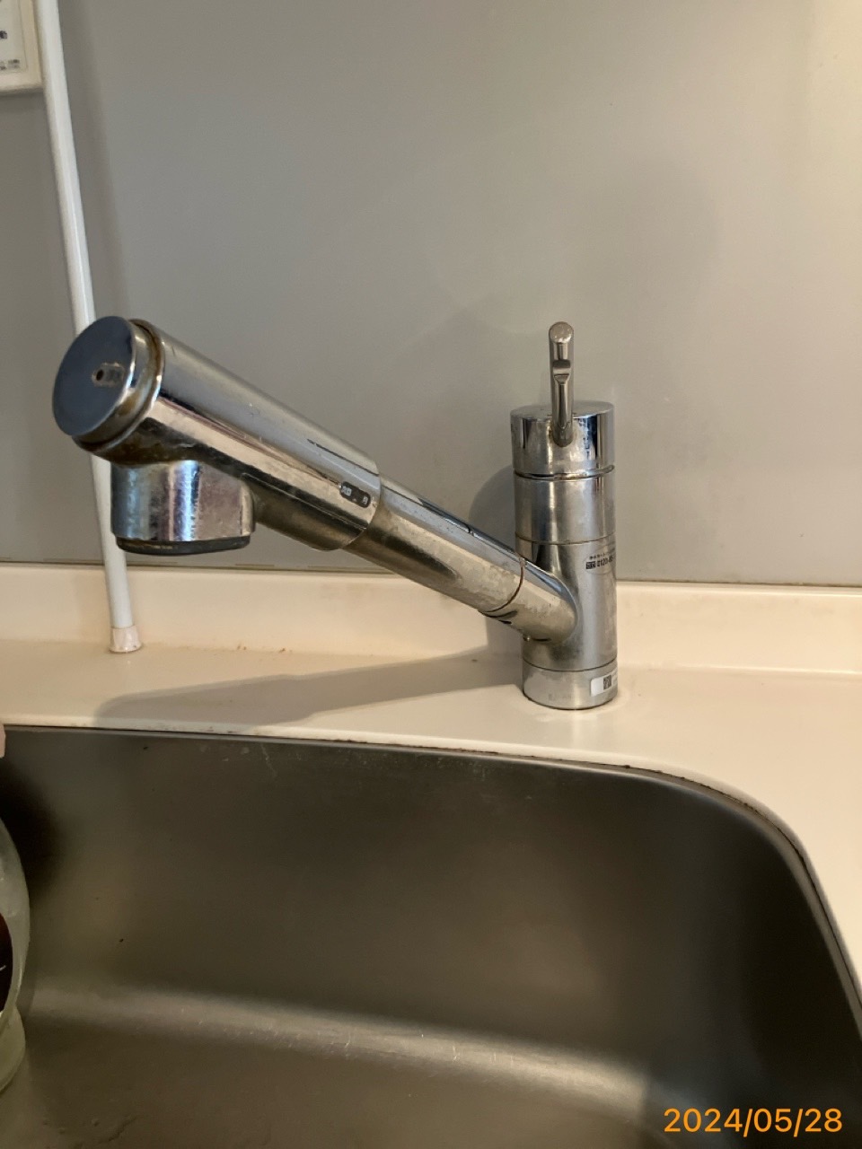施工前　台所水栓