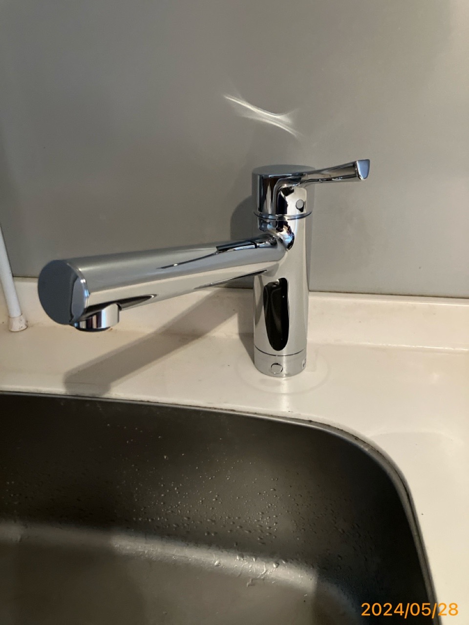 施工後　台所水栓