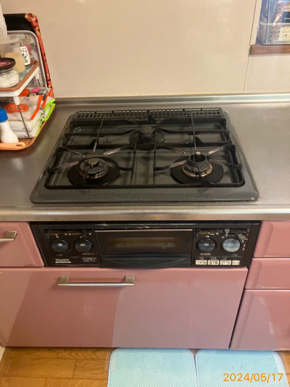 施工前　コンロ