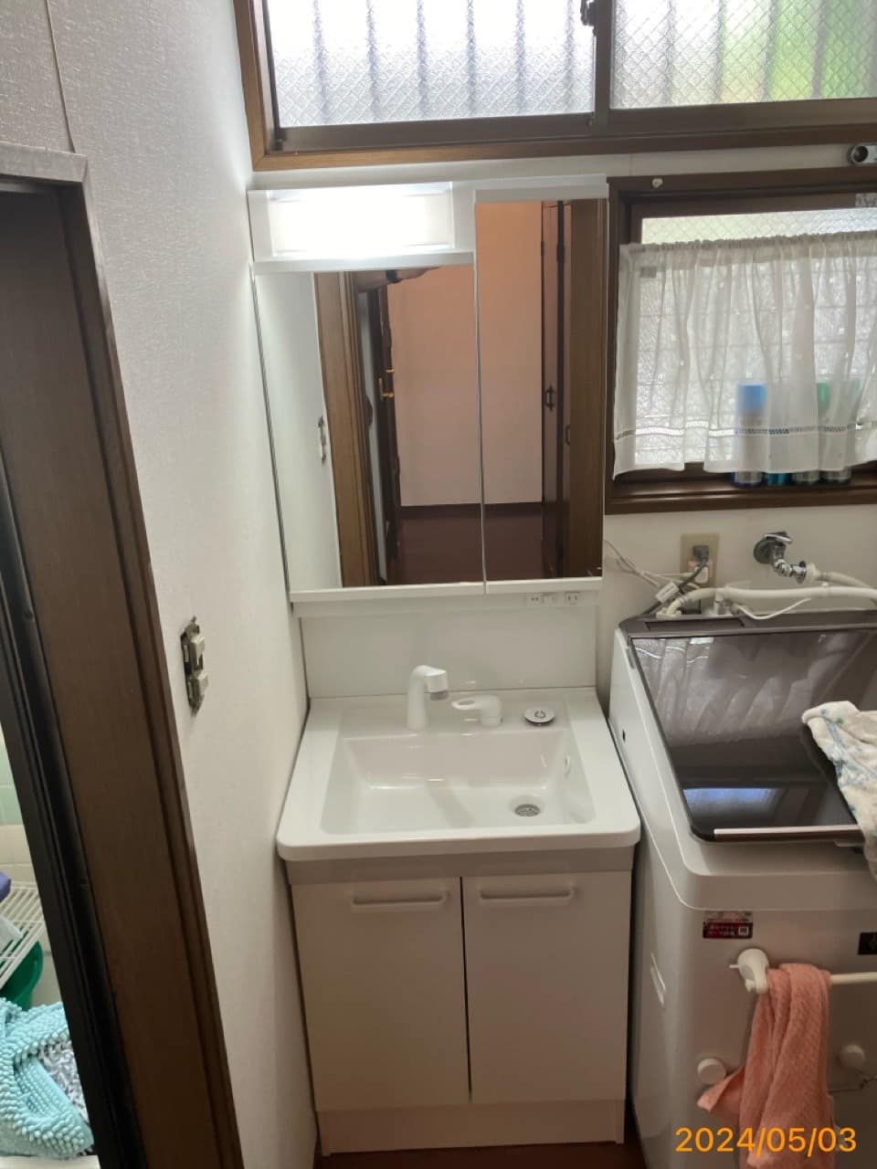 施工後　洗面化粧台