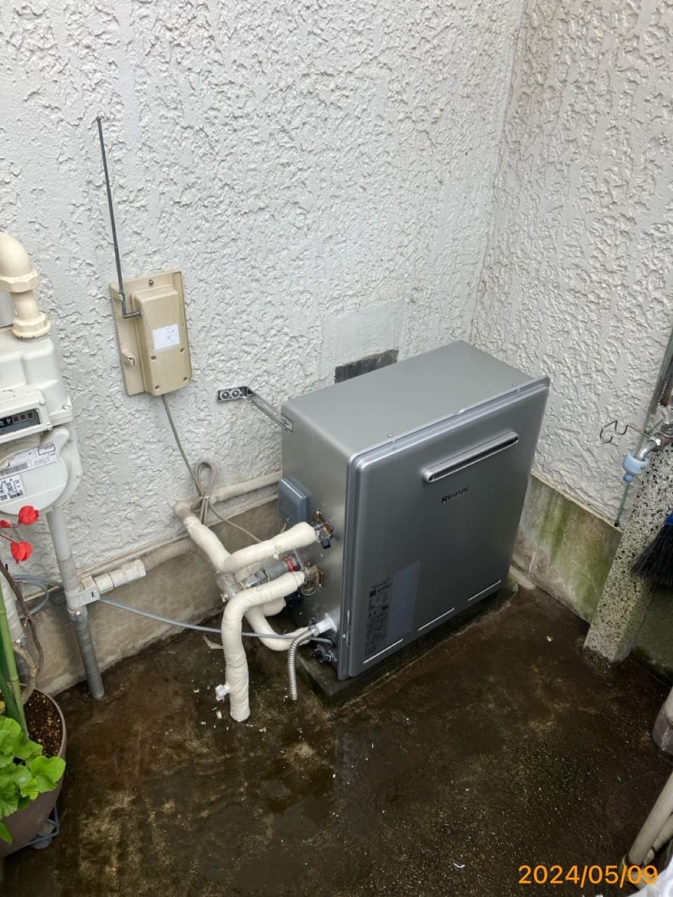 施工後　給湯器