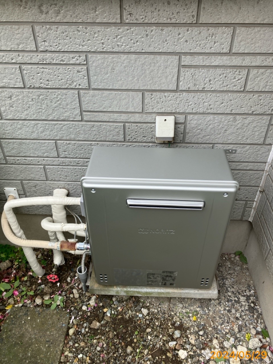 施工後　給湯器