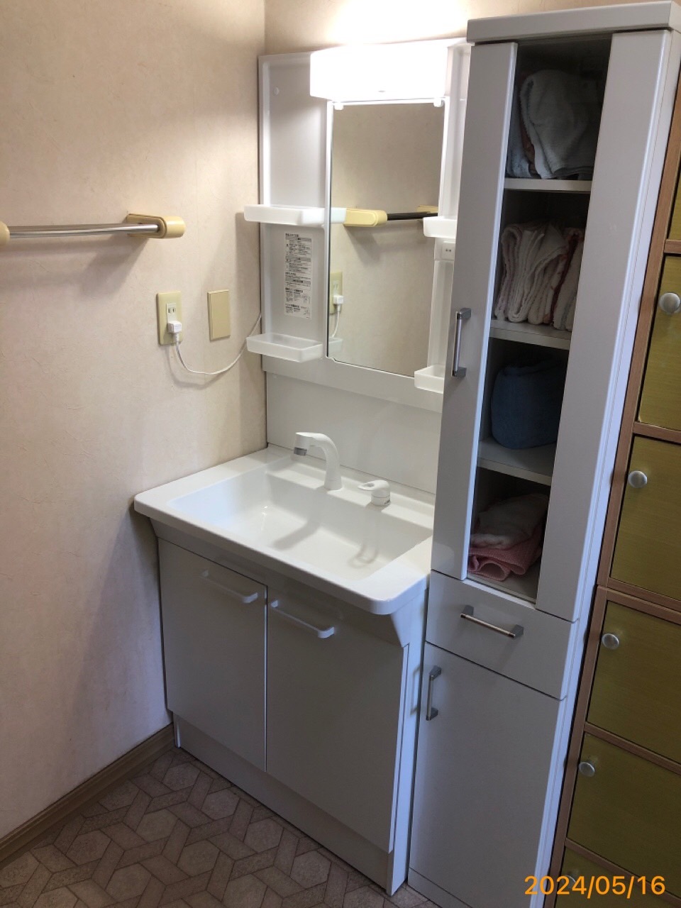 施工後　洗面化粧台