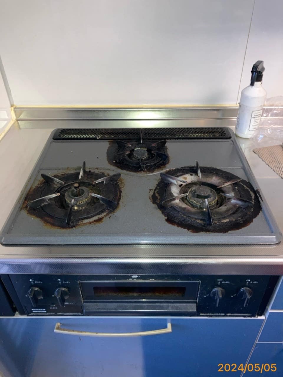 施工前　コンロ