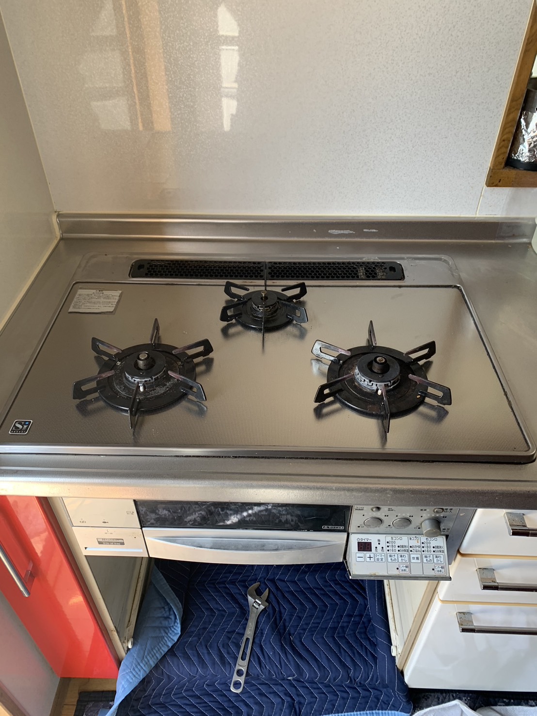 施工前　コンロ