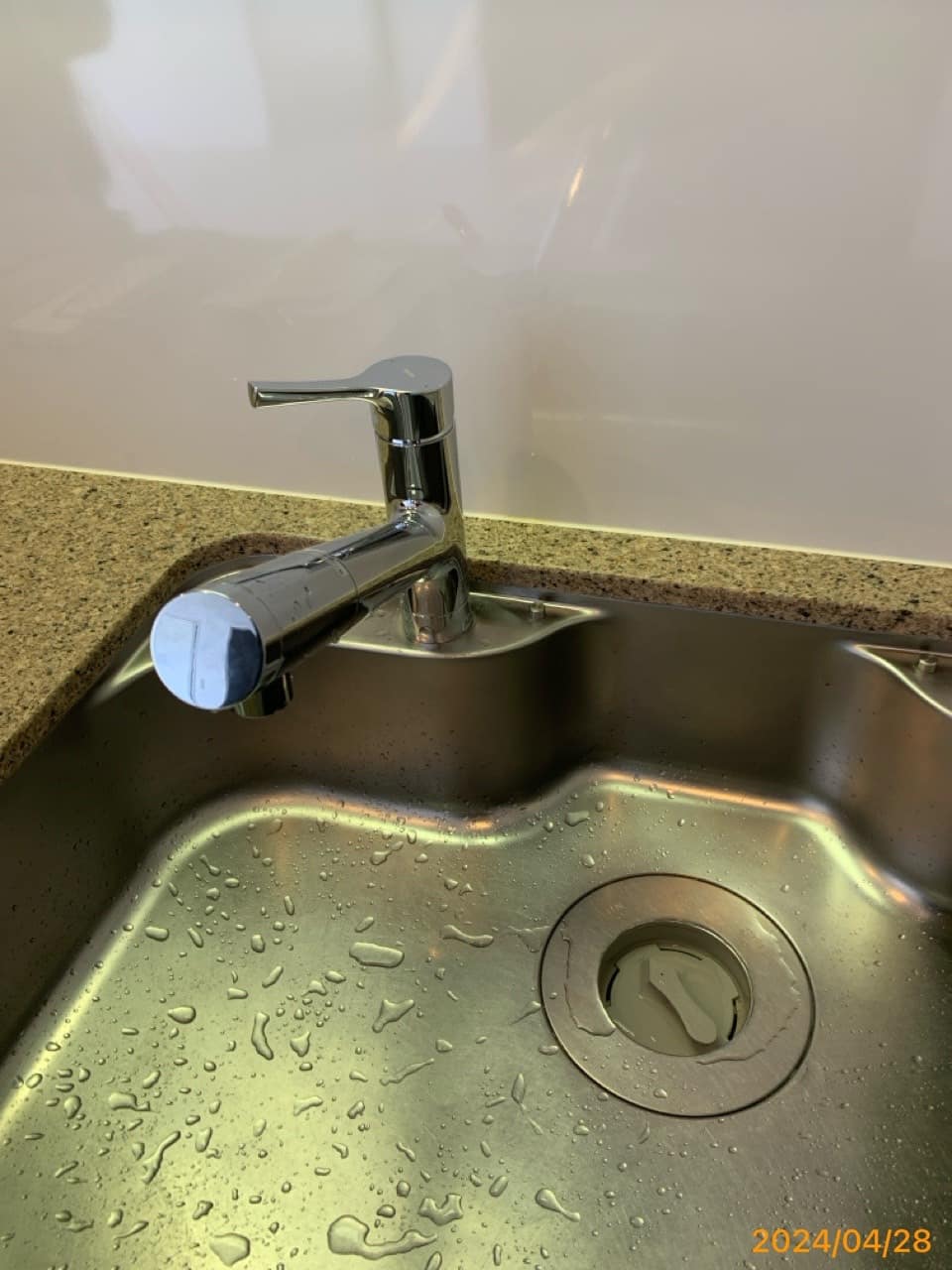 施工後　台所水栓