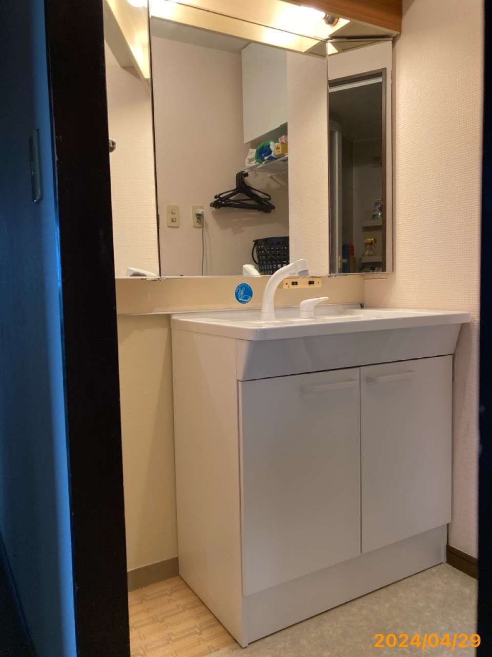 施工後　洗面化粧台