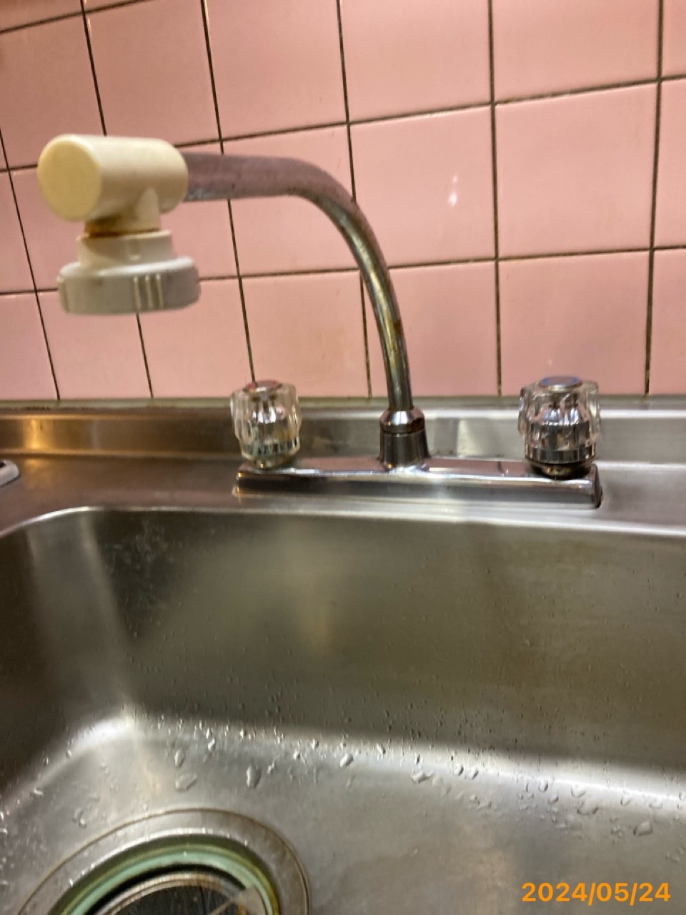 施工前　台所水栓