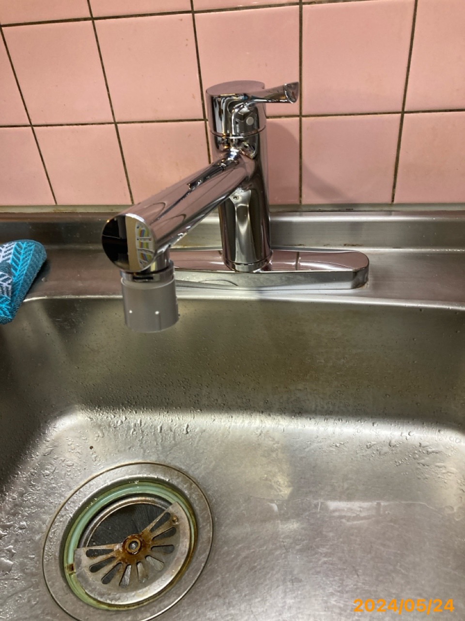 施工後　台所水栓