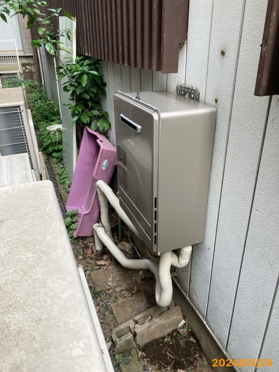 施工後　給湯器