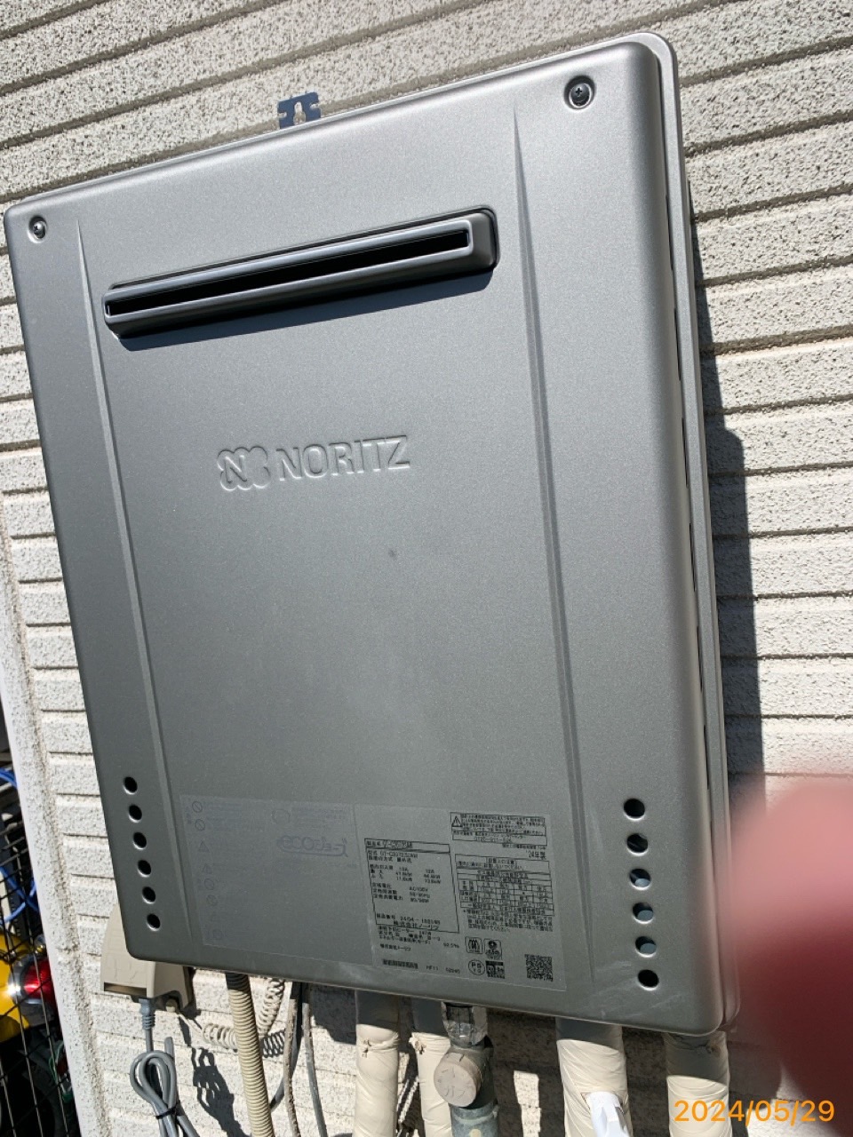 施工後　給湯器