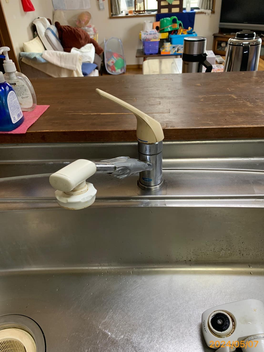 施工前　台所水栓