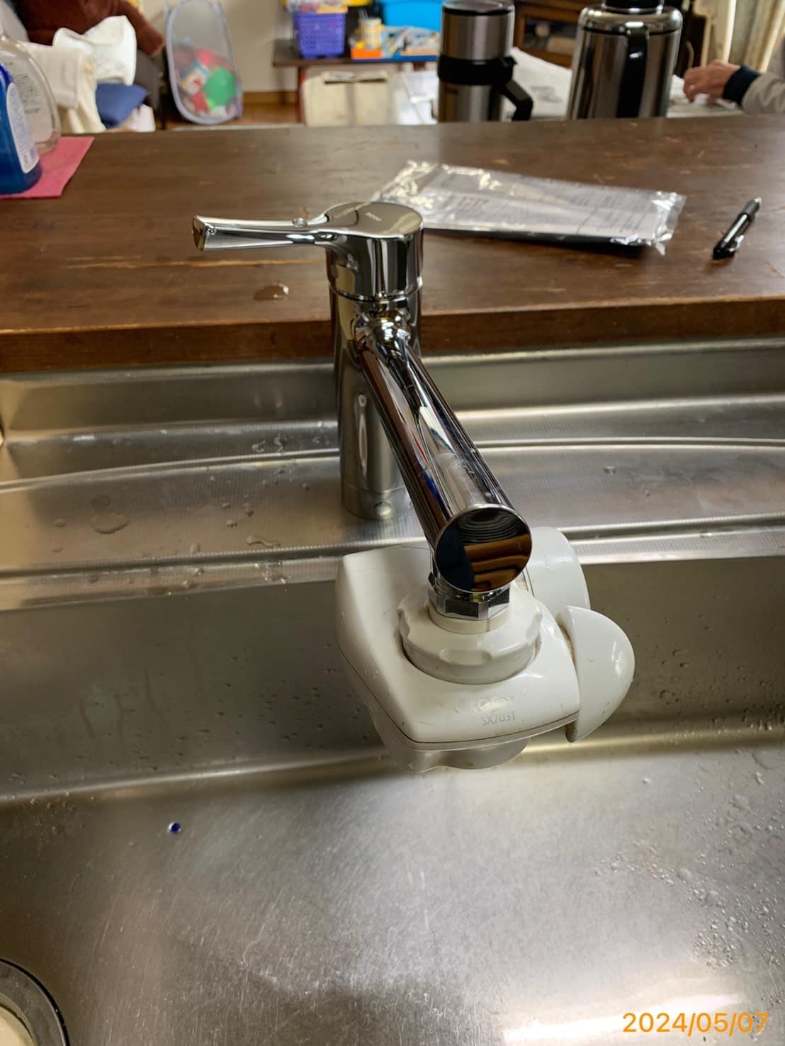 施工後　台所水栓