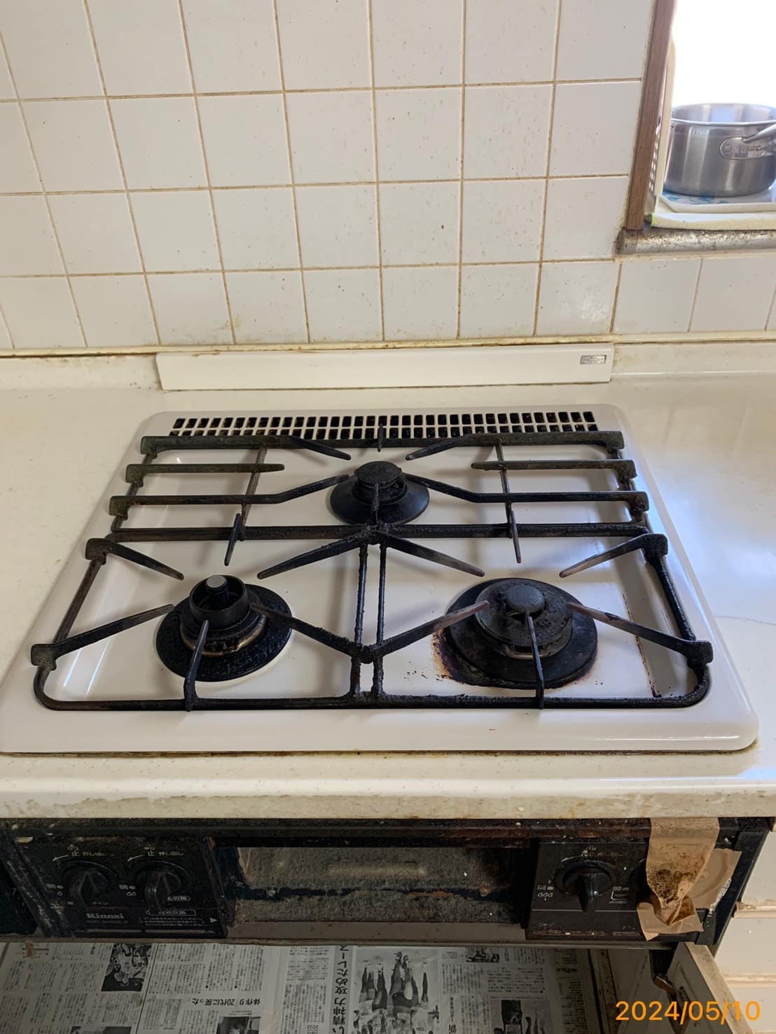 施工前　コンロ