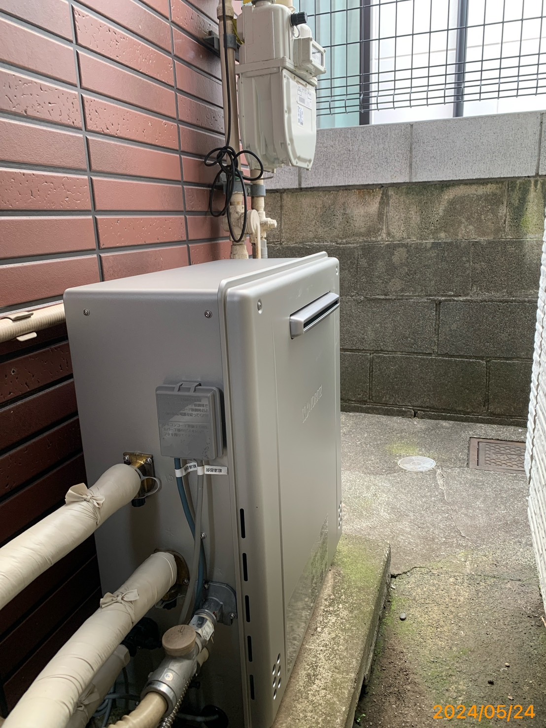 施工後　給湯器