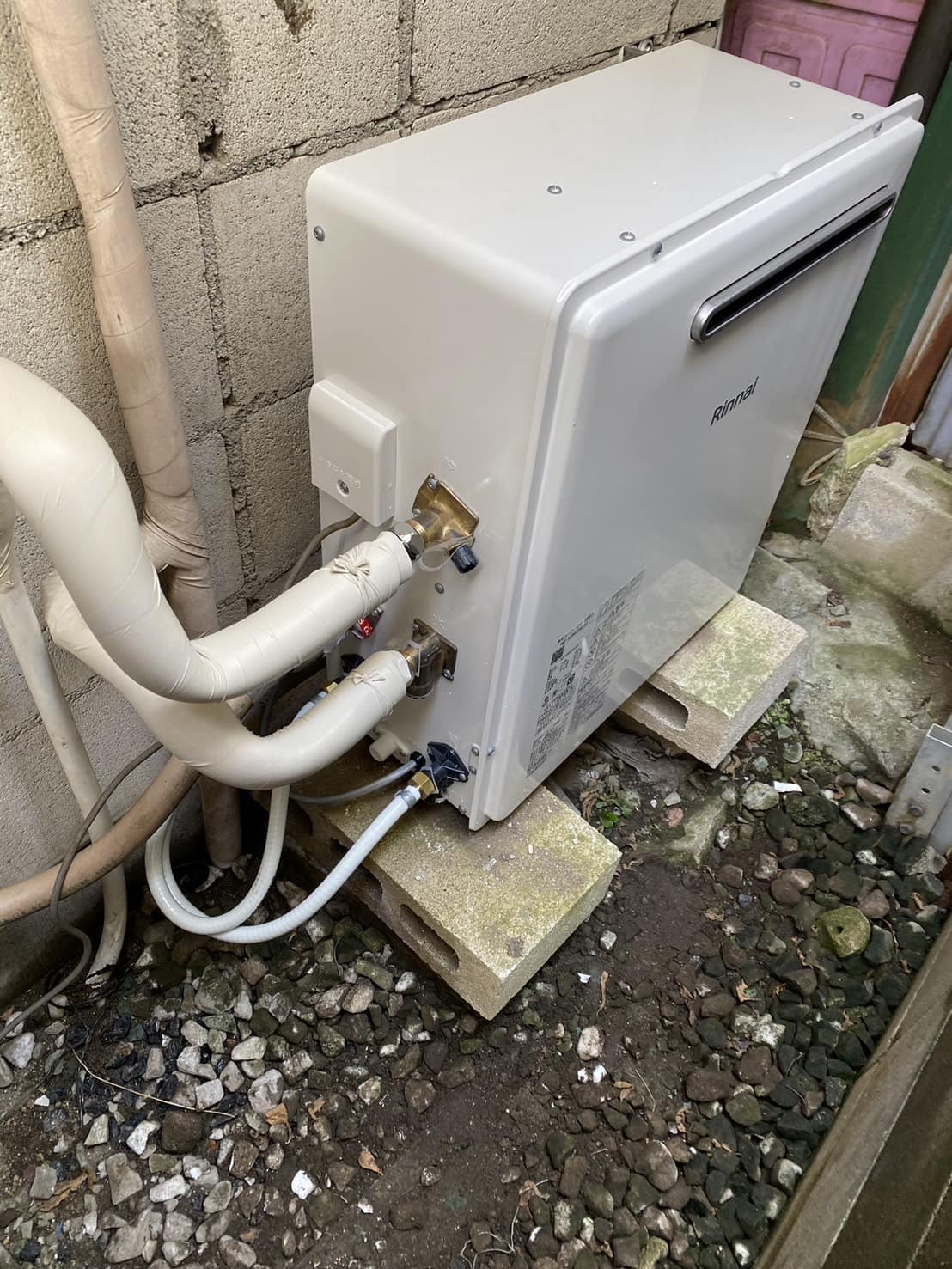 施工後　給湯器