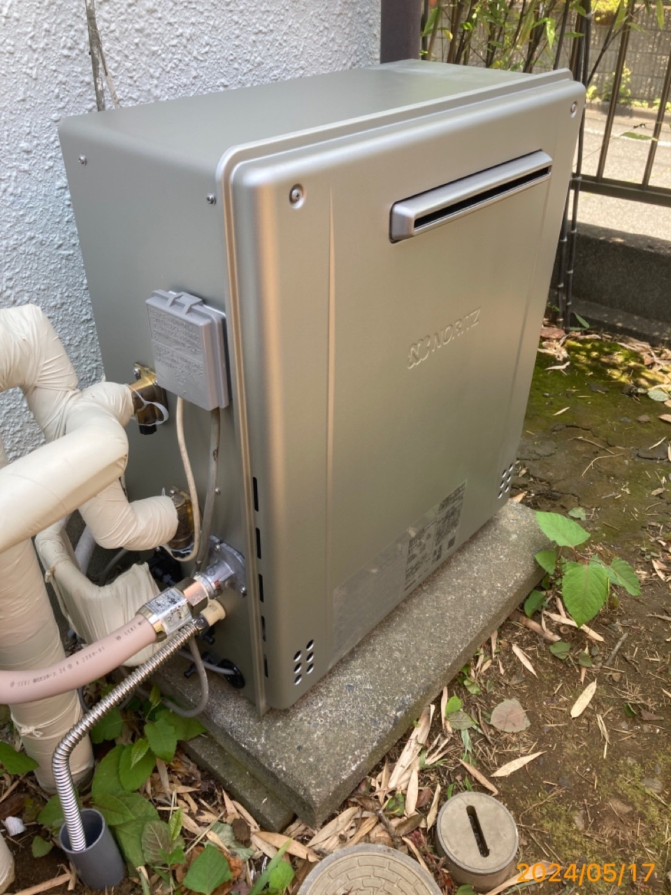 施工後　給湯器