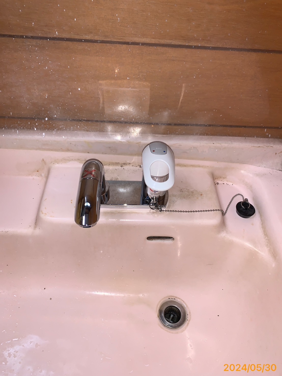 施工後　洗面水栓