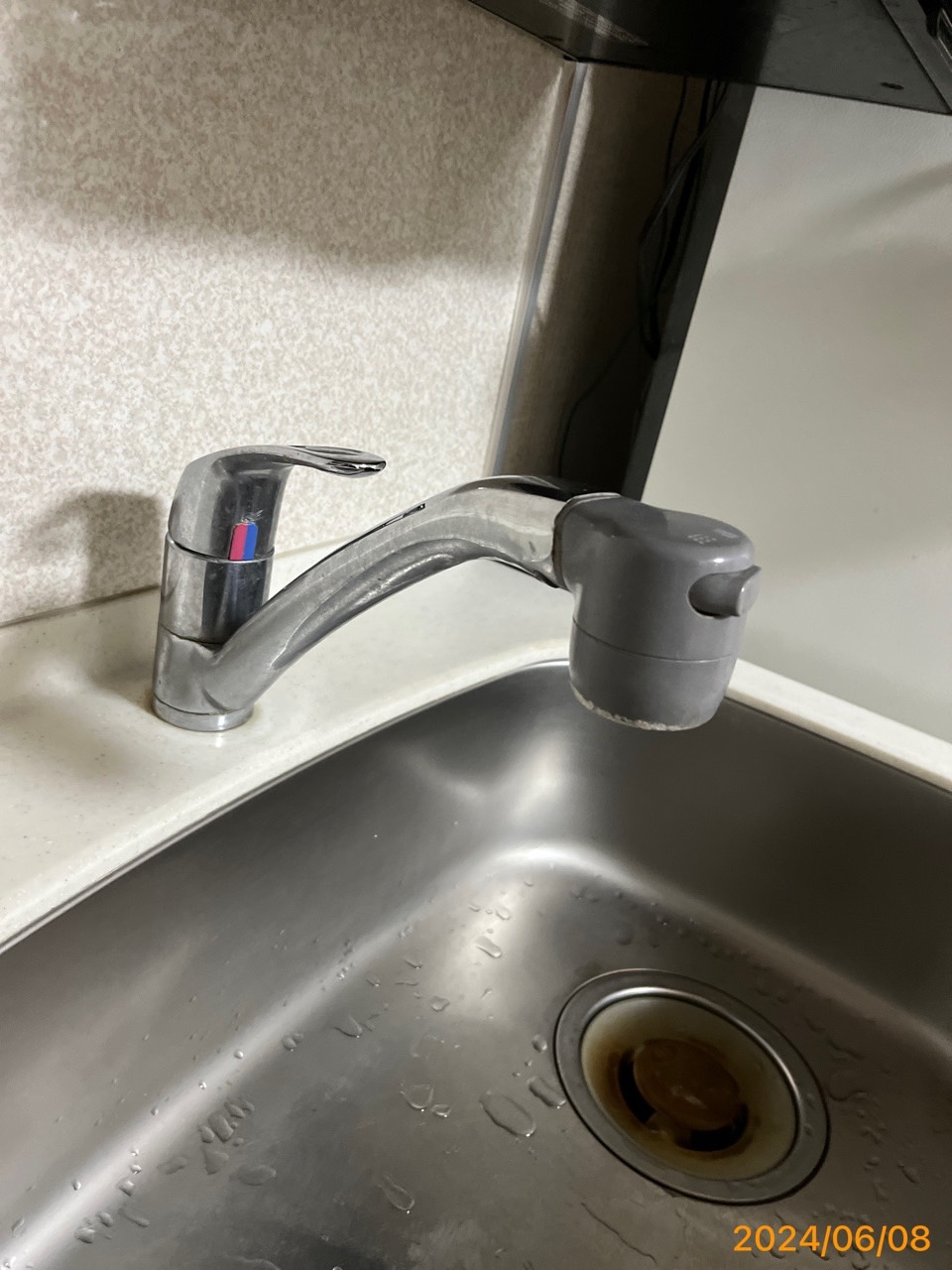 施工前　台所水栓