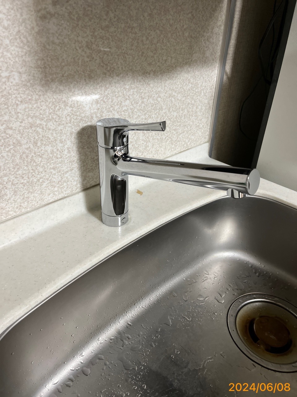 施工後　台所水栓