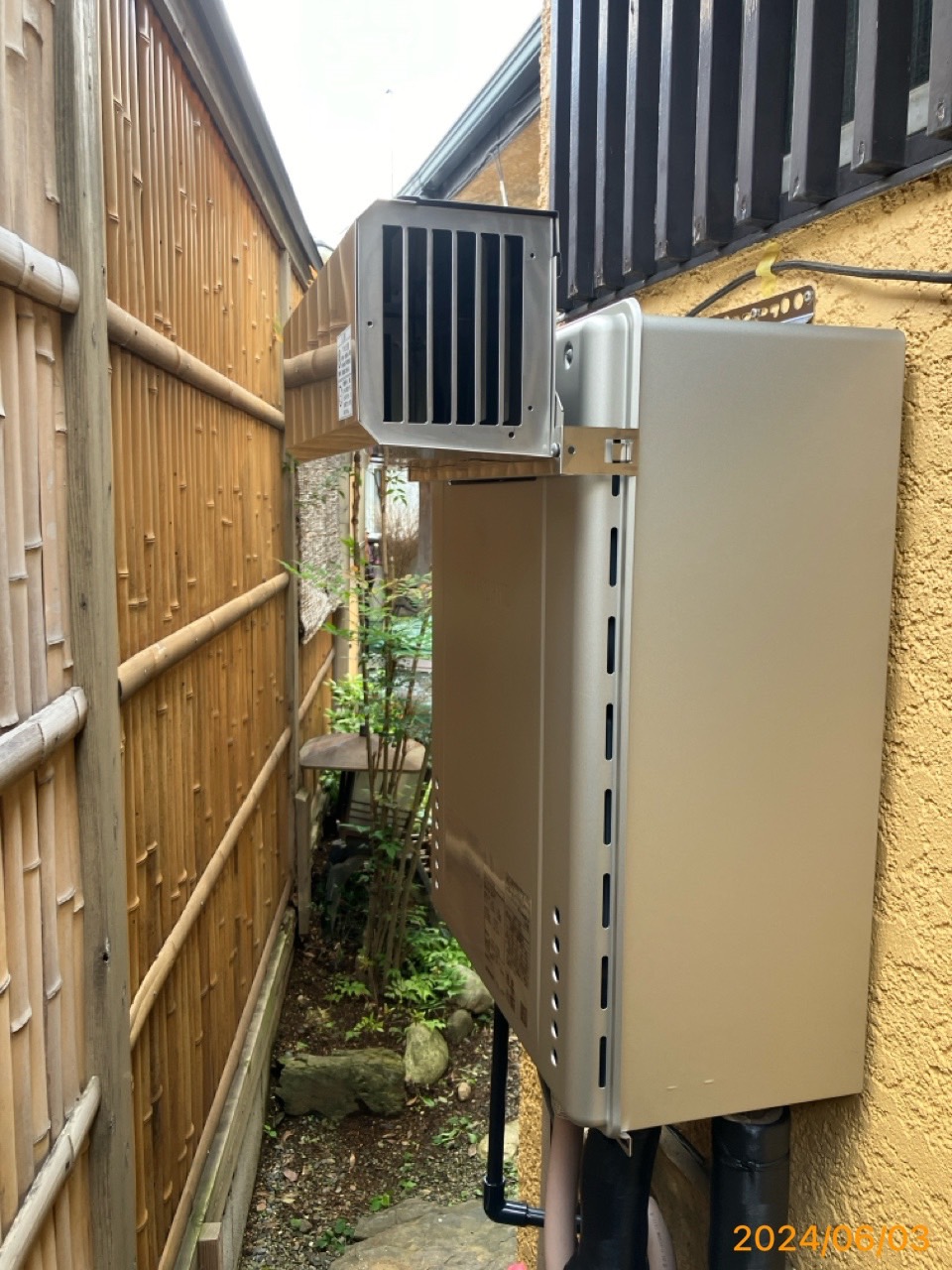 施工後　給湯器