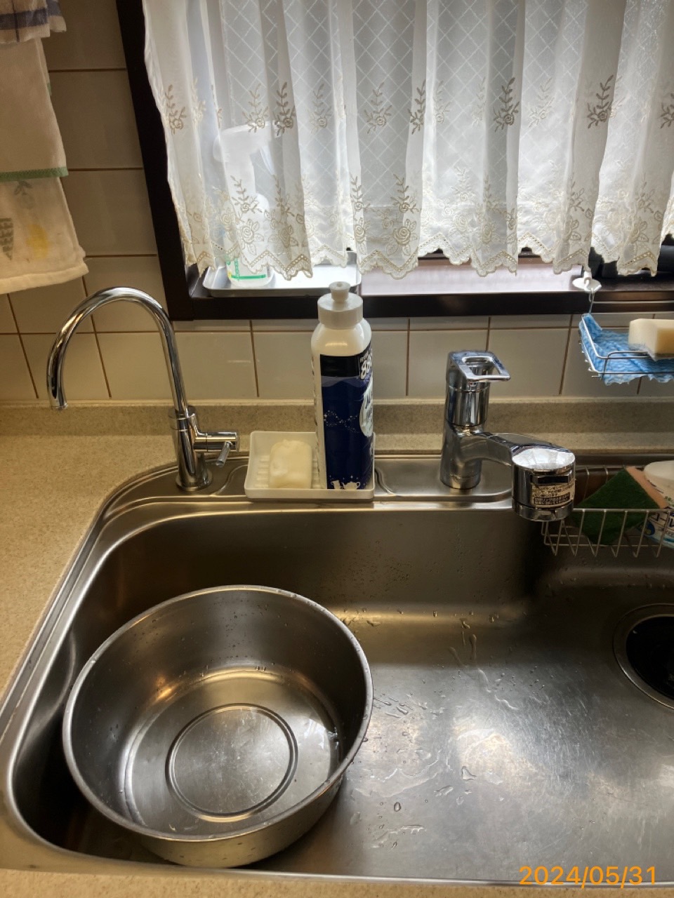 施工前　台所水栓