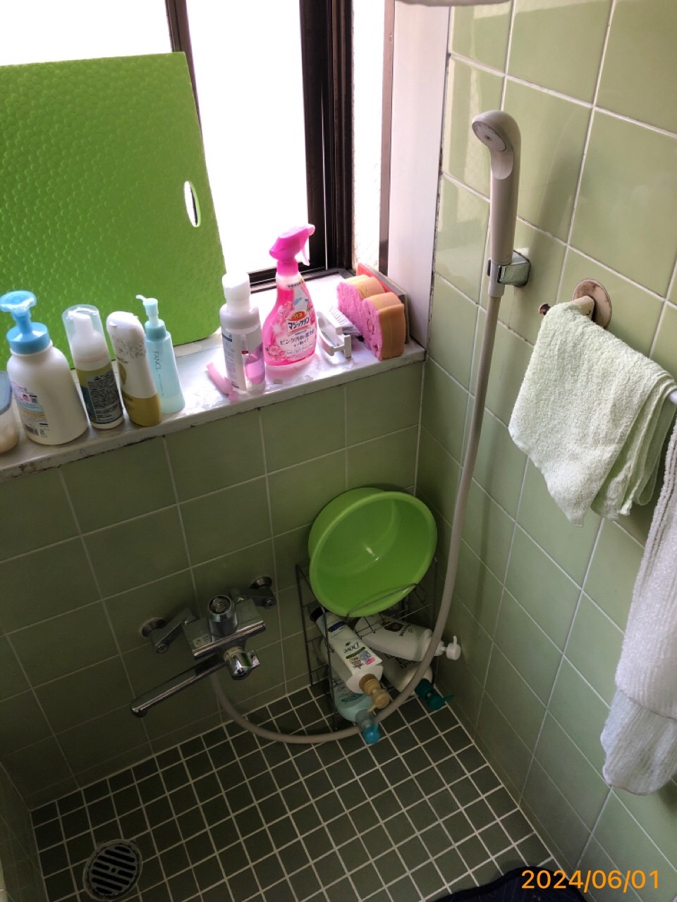 施工前　浴室水栓