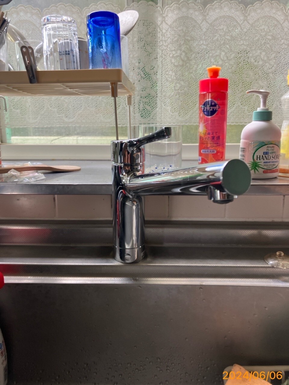 施工後　台所水栓