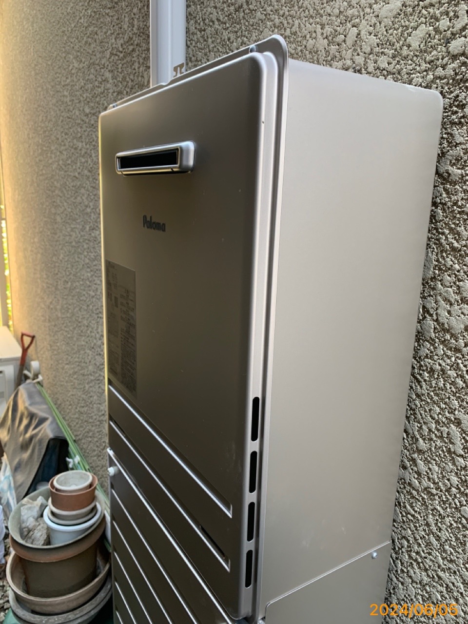 施工後　給湯器