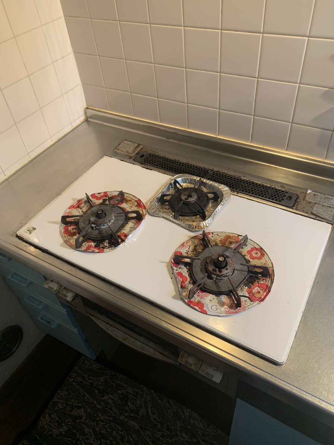 施工前　コンロ